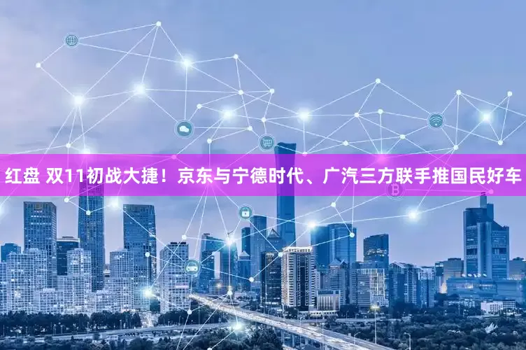 红盘 双11初战大捷！京东与宁德时代、广汽三方联手推国民好车